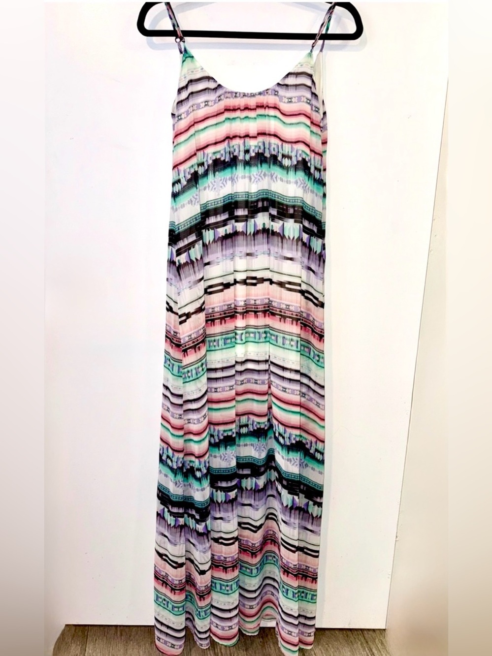Show Me Your MuMu Pastel Striped Aztec Maxi Dress